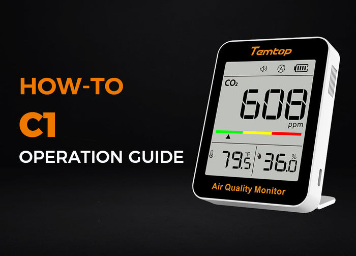How to operate Temtop Indoor Air Quality Monitor C1