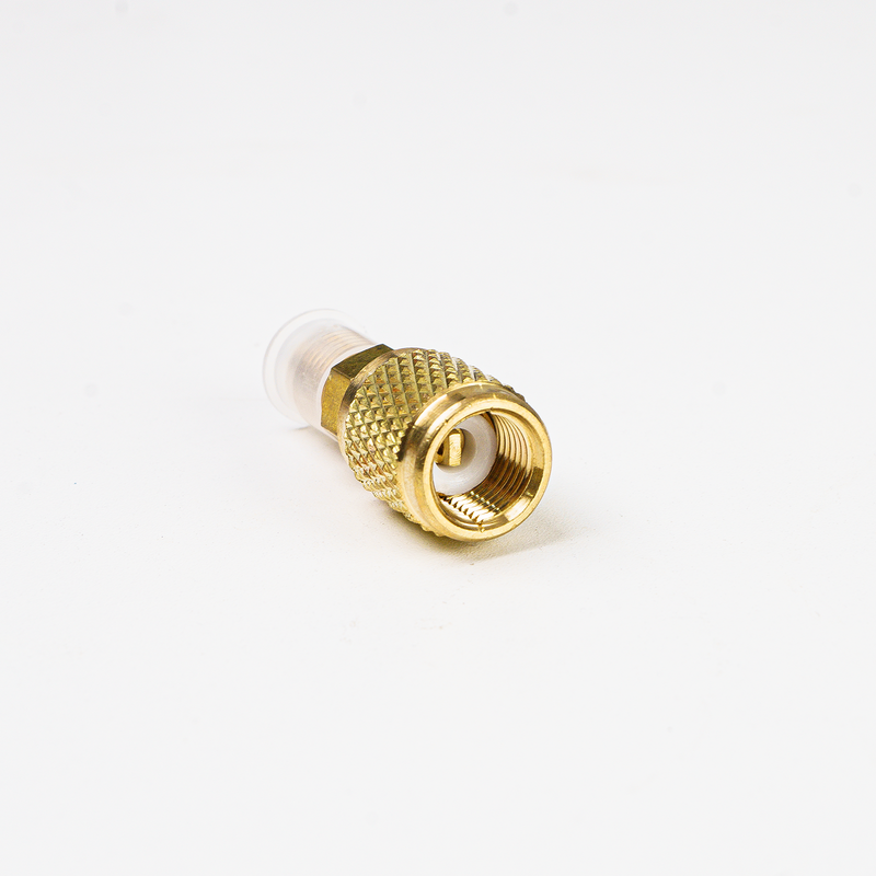 Elitech  HVAC Brass Fitting Adapter Reducer,  1/4" SAE Male to 5/16" SAE Female, Leak-Proof Refrigerant Connector for R410A R22 R134A Mini Split Air Conditioner Systems (pack of 5)