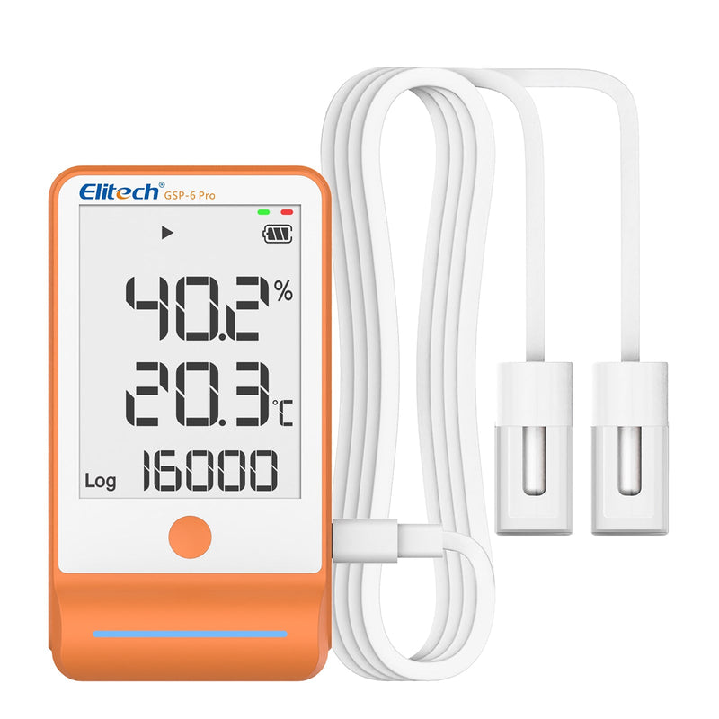 Elitech Digital Temperature Humidity Data Logger Pharmacy Refrigerator Thermometer Vaccine Fridge Temperature Monitor GSP - 6G TDE - Elitech Technology, Inc.