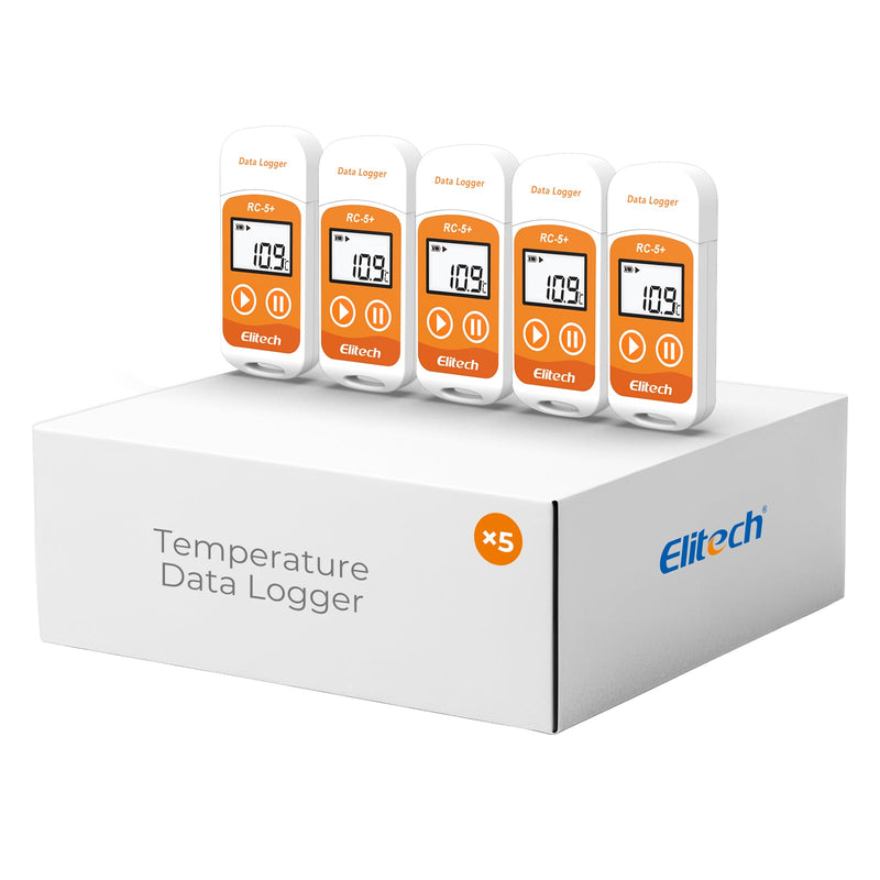 Elitech RC-5+ Reusable USB Temperature Data logger with Auto PDF Report - Elitech Technology, Inc.