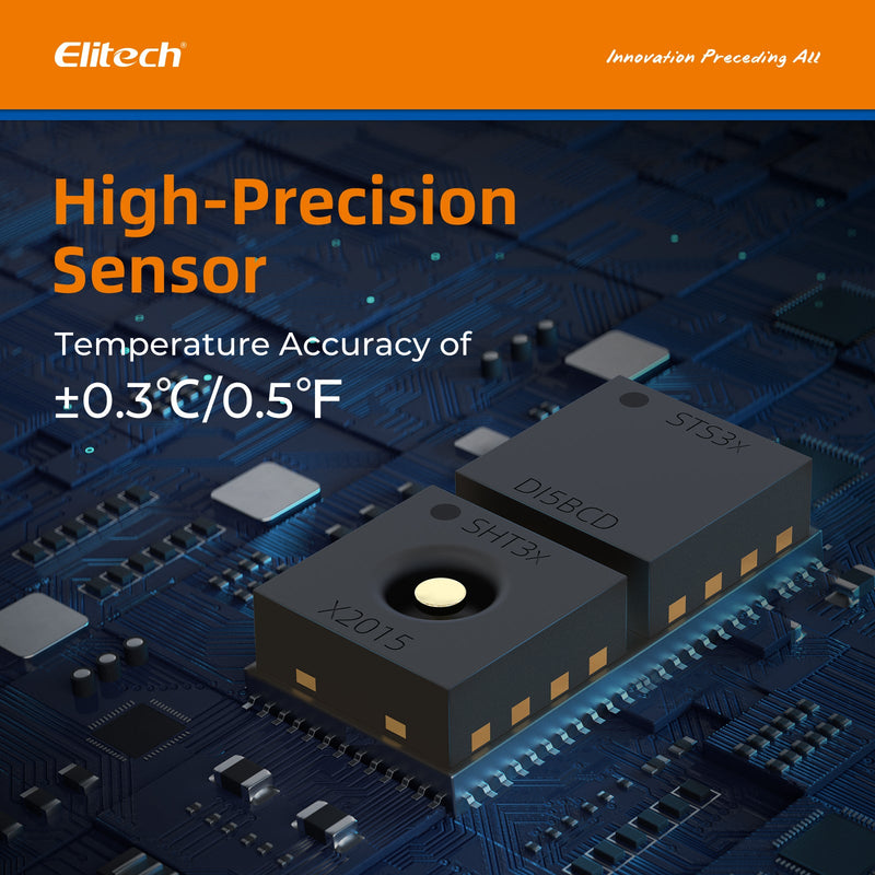 Elitech USB Digital Ultralow - Temperature Data Logger ( - 196 ~ 150°C/ - 320.8 ~ 302℉) Accuracy of±0.3℃/±0.6℉, Reusable Recorder with Shadow Data 16000 Points, Auto PDF Report, for Windows/MacOS,LogEt8UTE - Elitech Technology, Inc.