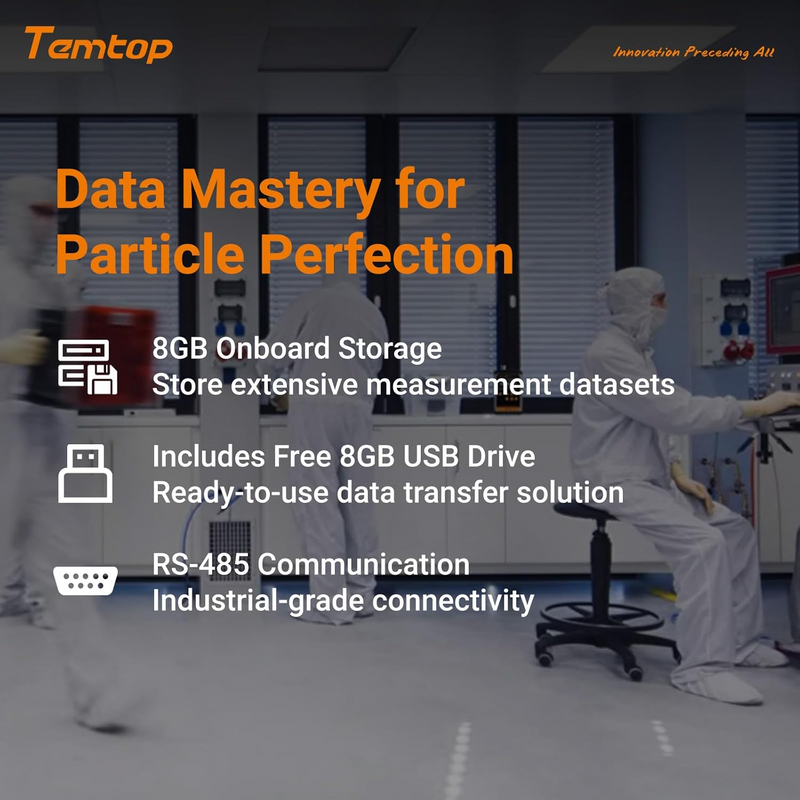 Temtop Innovative Handheld Particle Counter for Air Quality Measurement Conform to ISO Standard PMD 331