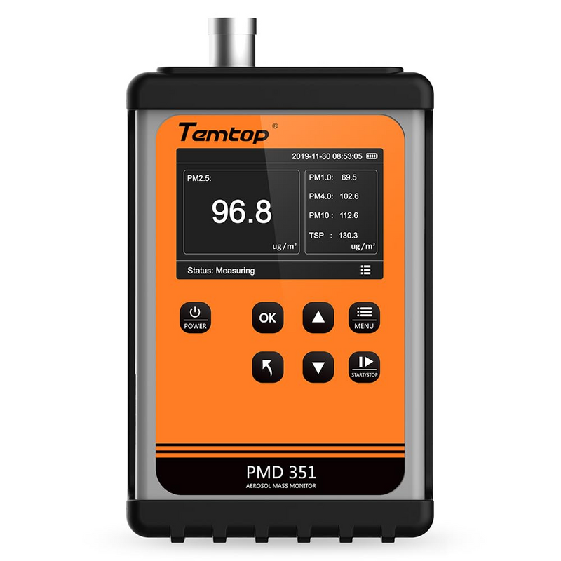 Temtop Handheld Particle Counter Particulate Meter for PM1.0/PM2.5/PM4.0/PM10/TSP PMD 351
