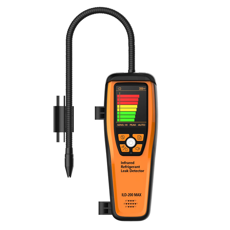 (Pre - order) Elitech Infrared Refrigerant Leak Detector ILD - 200 max High - Precision HVAC/R Leak Detection, 10 - Year Sensor Lifetime, 1g/a Ultra - Low Detection, 4 Sensitivity Levels, Rechargeable Battery, TFT Display & Sound Alarm - Elitech Technology, Inc.
