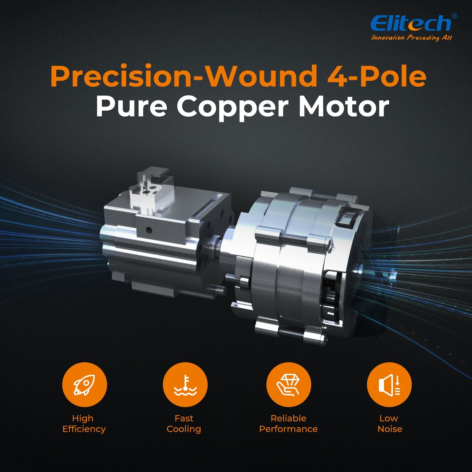 (Pre - order)Elitech NVP - 3 HVAC Vacuum Pump 3CFM 1.5L/S 1/4HP Single Stage Rotary Vane Air Vacuum Pump for HVAC and Refrigeration Systems, Durable and Easy to Maintain - Elitech Technology, Inc.