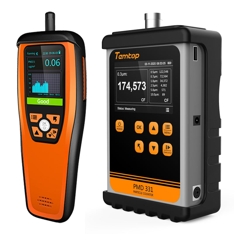 Temtop Innovative Handheld Particle Counter for Air Quality Measurement Conform to ISO Standard PMD 331 - Elitech Technology, Inc.
