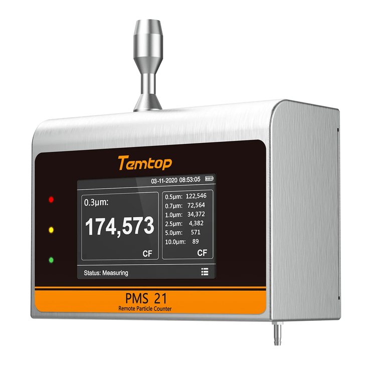 Temtop PMS 21 High Precision Remote Particle Counter - Temtop