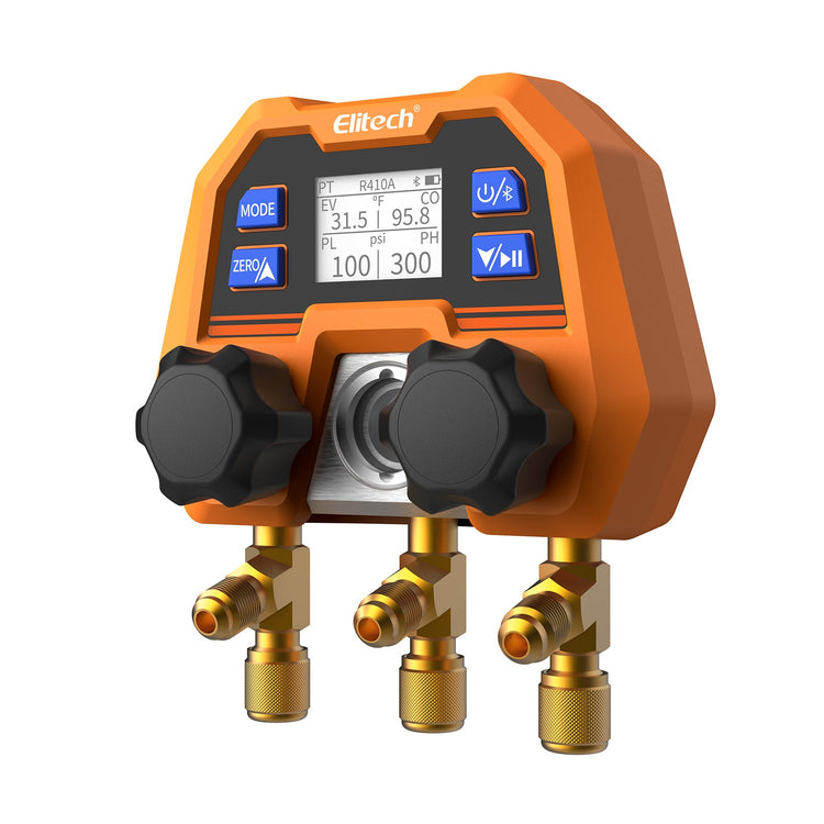 Elitech Digital Manifold Gauge App Control AC Gauges, DMG-4B，50% off for 3000 early birds - Elitech Technology, Inc.