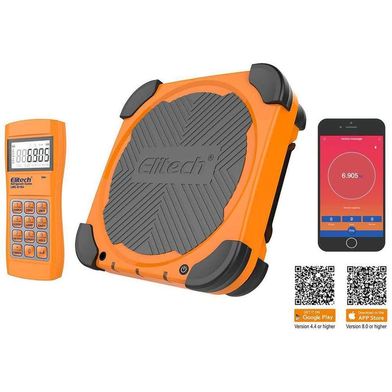 Elitech LMC-310A Wireless HVAC Charging Scale with Solenoid 330 Lbs - Elitech Technology, Inc.