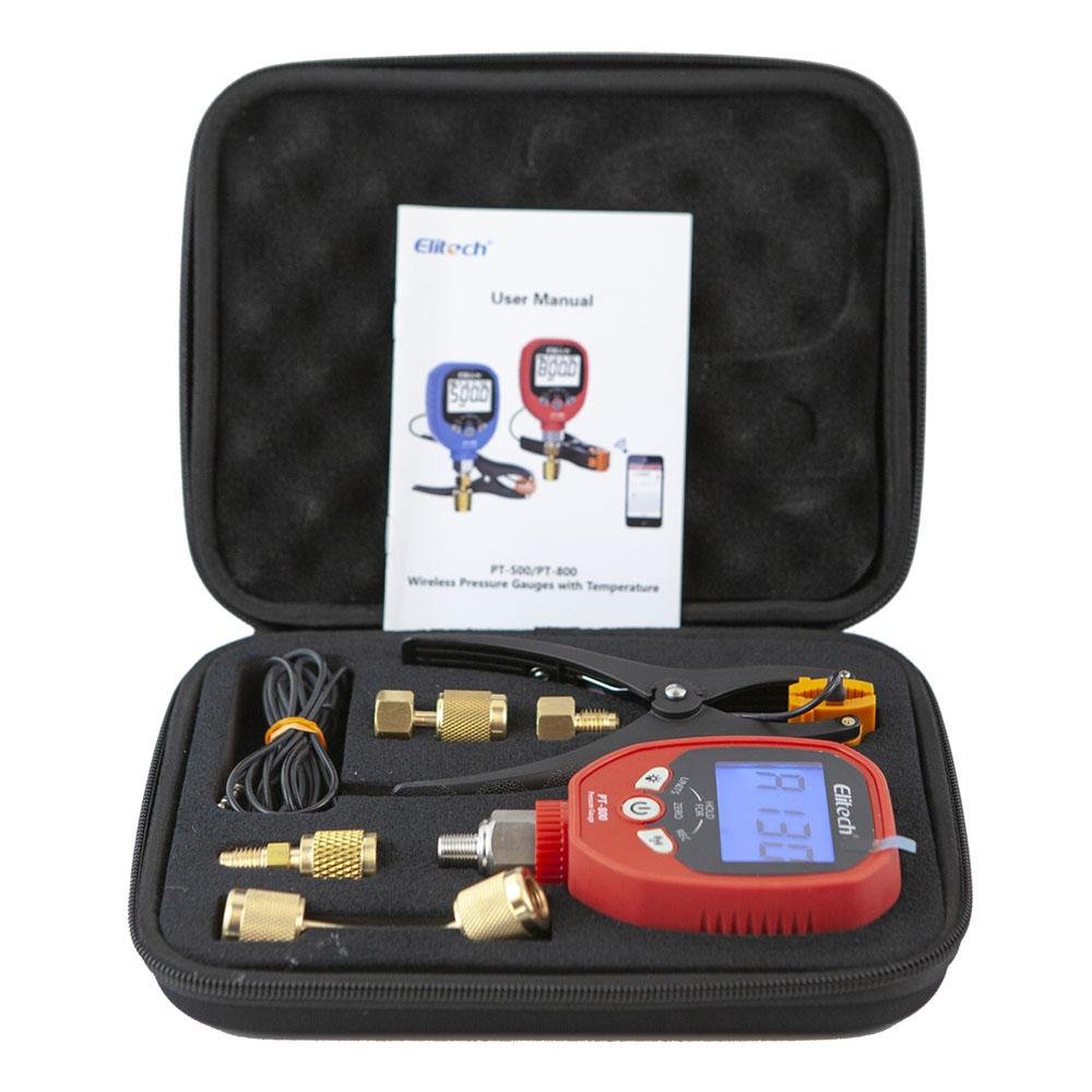 Elitech PT-800 Wireless HVAC Pressure Gauge Temperature Clamp - Elitech Technology, Inc.