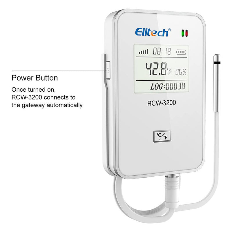 Elitech RCW-3000 & RCW-3200 WiFi 4G Wireless Temperature Humidity Data Logger and Transceiver Monitor System with Cloud and Mobile App - Elitech Technology, Inc.
