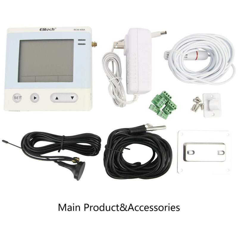 Elitech RCW-400A Wireless Temperature and Humidity Data Logger Remote Monitor Cloud Data Storage with 4 Sensors - Elitechustore