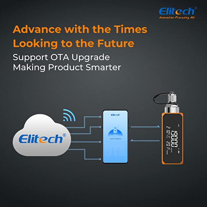 Elitech Vacuum Microns Digital Microns Gauge HVAC Refrigerant Vacuum Tester 1/4" SAE, VGW-Mini - Elitech Technology, Inc.