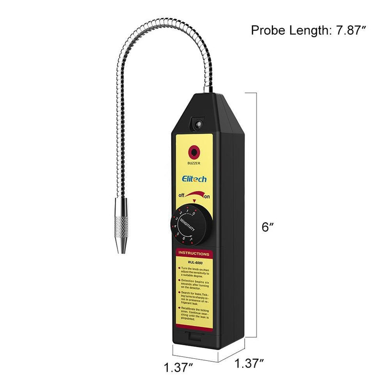 Elitech WJL-6000 Portable Refrigerant Freon Leak Detector for Inopartnership - Elitech Technology, Inc.